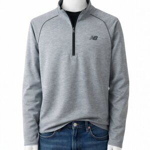 New Balance Men’s XL Pullover 1/4 Zip Gray Long Sleeve Athletic Sweatshirt